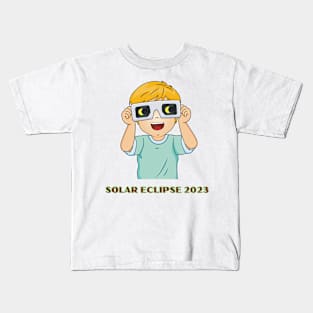 solar eclipse 2023 Kids T-Shirt